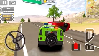 American Beach Police Car Driving Simulator - Offroad Police Car Games 3D - Android Gameplay