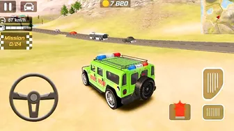 American Beach Police Car Driving Simulator - Offroad Police Car Games 3D - Android Gameplay