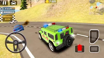 American Beach Police Car Driving Simulator - Offroad Police Car Games 3D - Android Gameplay