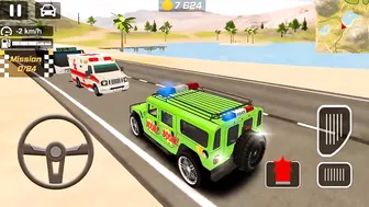 American Beach Police Car Driving Simulator - Offroad Police Car Games 3D - Android Gameplay