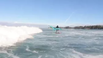 Wings and waves at Kanaha Beach