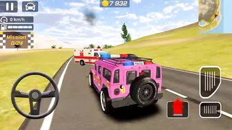 Offroad Police Drift Car Driving Simulator - Police Car Vs Shark in Beach - Android IOS Gameplay