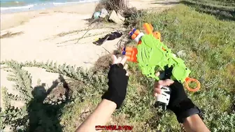 Nerf War: Beach Attack (Nerf First Person Shooter)