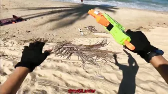 Nerf War: Beach Attack (Nerf First Person Shooter)