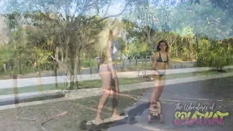 Longboard Girls - Electric Skateboard Bikini Mashup