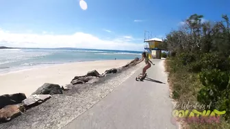 Longboard Girls - Electric Skateboard Bikini Mashup