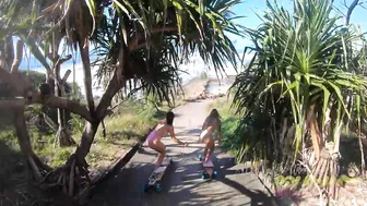 Longboard Girls - Electric Skateboard Bikini Mashup