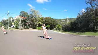 Longboard Girls - Electric Skateboard Bikini Mashup