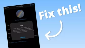How to Fix “Sorry, we couldn’t update your profile picture” on Instagram
