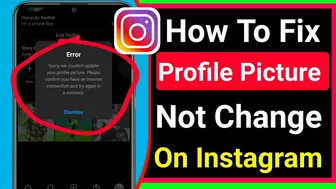 New Fix-Instagram Profile Picture Not Changing | How To Edit Instagram Profile & Change Problem 2021