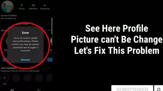 New Fix-Instagram Profile Picture Not Changing | How To Edit Instagram Profile & Change Problem 2021