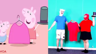 DADDY PIG COMPETION - PEPPA PIG FUNNY ANIMATED PARODY | PEPPA PIG WITH ZERO BUDGET