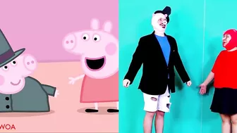 DADDY PIG COMPETION - PEPPA PIG FUNNY ANIMATED PARODY | PEPPA PIG WITH ZERO BUDGET