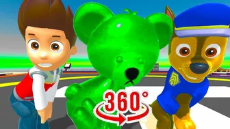 2x1 gummy bears vs paw patrol compilation coffin dance vr180