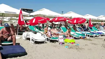 Golden Palace Beach 4K August Sun Summer Party Fun  Romania Constanta Mamaia Beach.