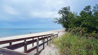 An Overcast Sunday Morning at the Beach in North Naples, FL 10.24.21