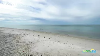 An Overcast Sunday Morning at the Beach in North Naples, FL 10.24.21