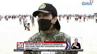 Dolomite beach, dinagsa na naman ng mga pamilyang may kasamang mga bata | 24 Oras Weekend