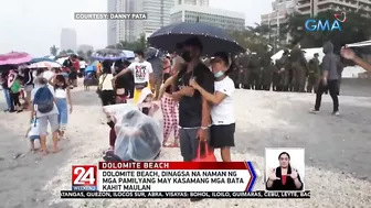 Dolomite beach, dinagsa na naman ng mga pamilyang may kasamang mga bata | 24 Oras Weekend