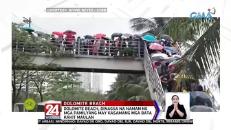 Dolomite beach, dinagsa na naman ng mga pamilyang may kasamang mga bata | 24 Oras Weekend