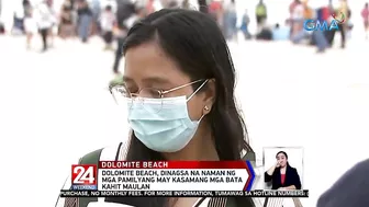 Dolomite beach, dinagsa na naman ng mga pamilyang may kasamang mga bata | 24 Oras Weekend