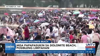 Manila Bay Dolomite Beach, muling dinagsa ng mga tao