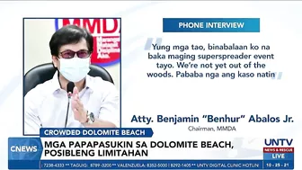 Manila Bay Dolomite Beach, muling dinagsa ng mga tao