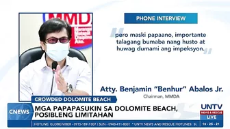 Manila Bay Dolomite Beach, muling dinagsa ng mga tao