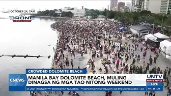 Manila Bay Dolomite Beach, muling dinagsa ng mga tao