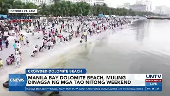 Manila Bay Dolomite Beach, muling dinagsa ng mga tao