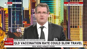 Queensland vaccination rate could slow international travel