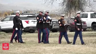 'Wyoming hurts today. We lost a good one': Hundreds travel to Jackson to honor fallen Marine