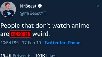 MRBEAST LOVES ANIME