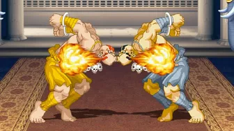 Spitting fire characters in Fighting games