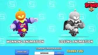 Brawl Stars Halloween Update All Skins Winning And Losing Animation