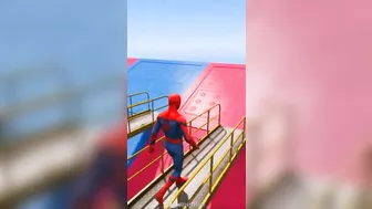 GTA 5 Funny Compilation    Spiderman VS Bad Girl Euphoria Physics 8450 #shorts