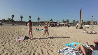 ???????? Barcelona - Spain · 4K · Bogatell Short & Quick Beach Walk ☀️????️