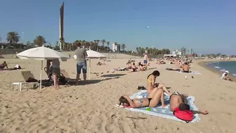 ???????? Barcelona - Spain · 4K · Bogatell Short & Quick Beach Walk ☀️????️