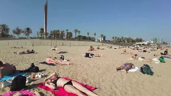 ???????? Barcelona - Spain · 4K · Bogatell Short & Quick Beach Walk ☀️????️