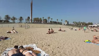 ???????? Barcelona - Spain · 4K · Bogatell Short & Quick Beach Walk ☀️????️