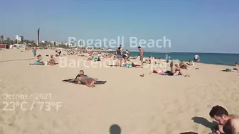 ???????? Barcelona - Spain · 4K · Bogatell Short & Quick Beach Walk ☀️????️