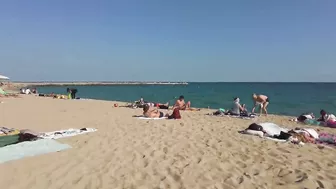 ???????? Barcelona - Spain · 4K · Bogatell Short & Quick Beach Walk ☀️????️