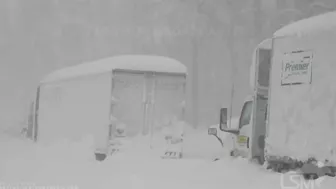 10-25-2021 Donner Pass, Ca feet of snow lead to travel nightmares on I-80- power outages