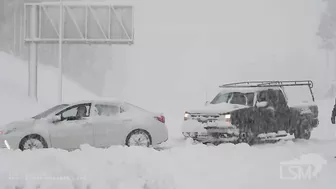 10-25-2021 Donner Pass, Ca feet of snow lead to travel nightmares on I-80- power outages