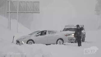 10-25-2021 Donner Pass, Ca feet of snow lead to travel nightmares on I-80- power outages