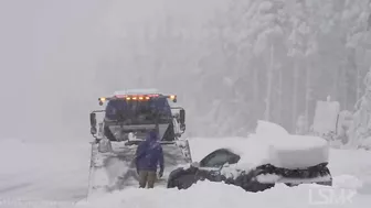 10-25-2021 Donner Pass, Ca feet of snow lead to travel nightmares on I-80- power outages