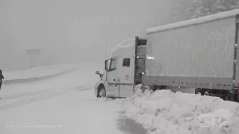 10-25-2021 Donner Pass, Ca feet of snow lead to travel nightmares on I-80- power outages