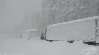 10-25-2021 Donner Pass, Ca feet of snow lead to travel nightmares on I-80- power outages