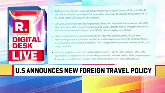 What Is America's New Travel Policy? Foreign Nationals To Provide Proof Of Full COVID Vaccination