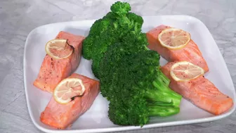 Baked Salmon With Broccoli Recipe - NuWave 14QT Brio Model #38001